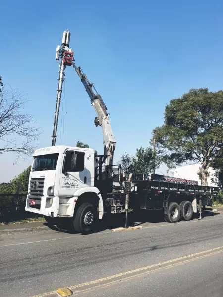 Caminhão para serviços de poda de árvores em Curitiba